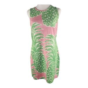 Lilly Pulitzer Perla Lazer Multicolor Pineapple Print Shift Dress Size Small